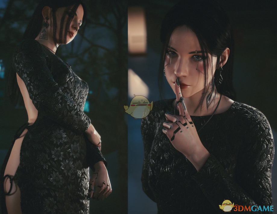 《赛博朋克2077》性感午夜派对礼裙MOD