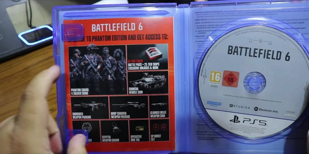 这还是EA？《战地6》PS5实体版偷跑 无需下载就能游玩