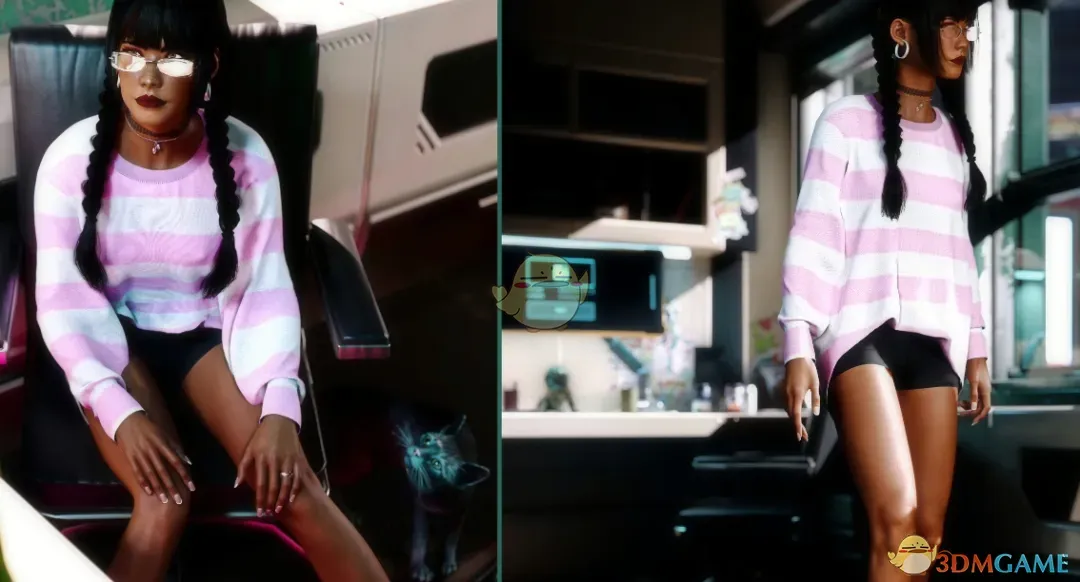 《赛博朋克2077》舒适居家装束MOD