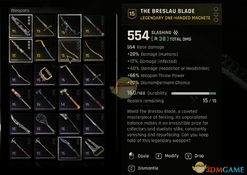 《消逝的光芒:困兽》护甲大修MOD