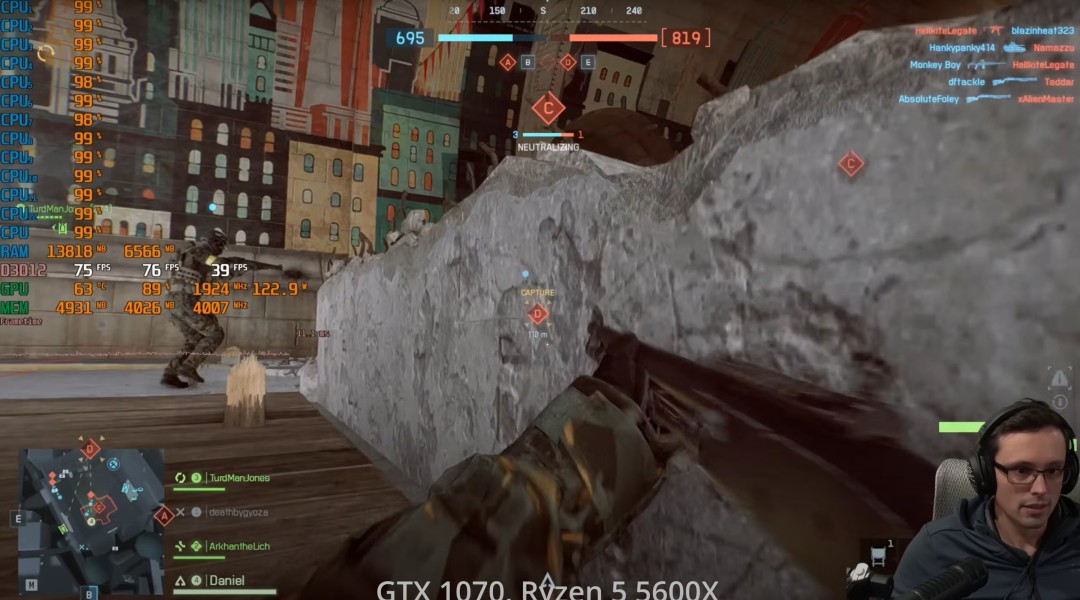 《戰(zhàn)地6》優(yōu)化賊好 將近10年的GTX 1070也能流暢2K玩