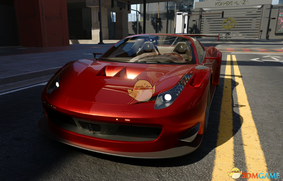 《赛博朋克2077》法拉利458 spider WBK 超级跑车MOD