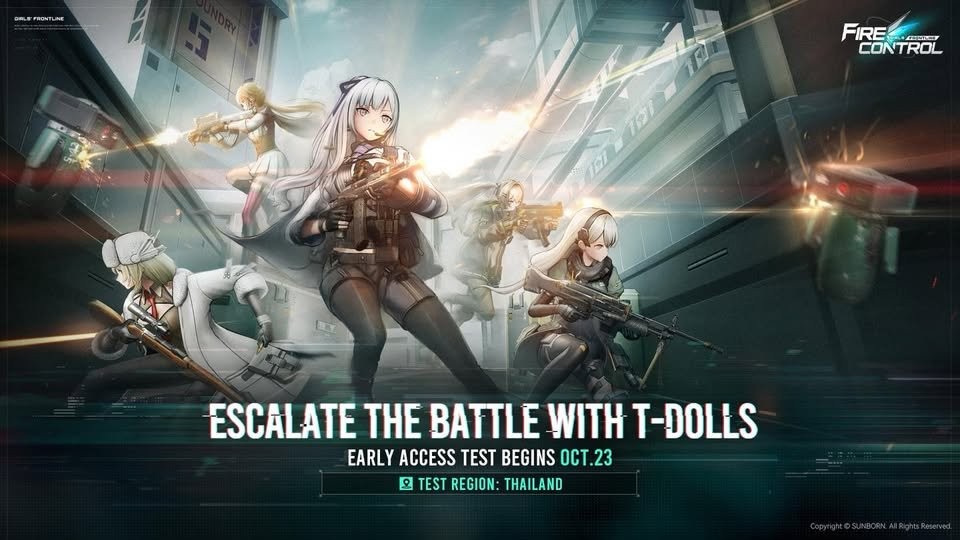少前TPS新作《少女前线:火力控制》 泰国地区抢先测试