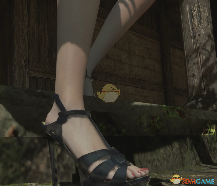 《明末：渊虚之羽》黑色厚底高跟鞋MOD
