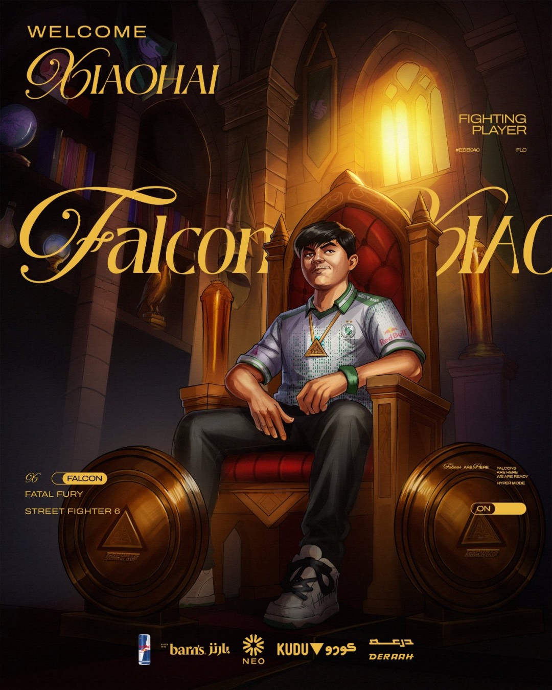 丁神要哭了！“小孩”曾卓君正式加入沙特Falcons战队