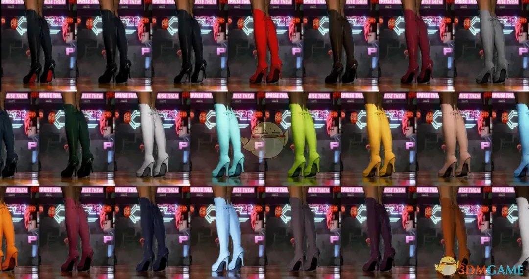 《赛博朋克2077》蝴蝶结长靴MOD