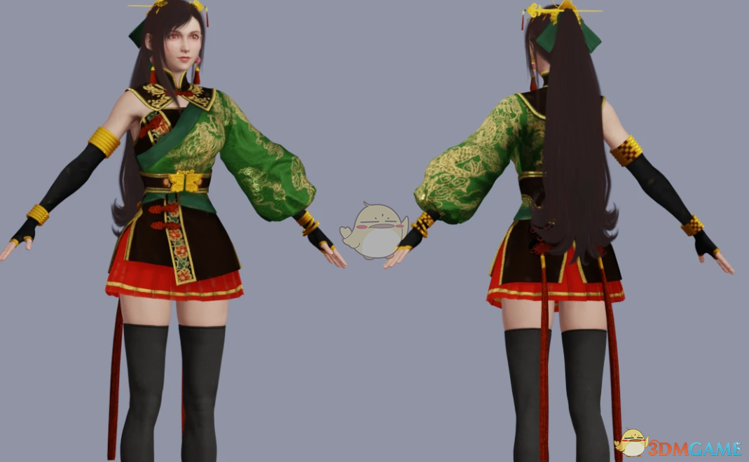 《最终幻想7：重生》蒂法的三国无双翡翠王朝连衣裙MOD