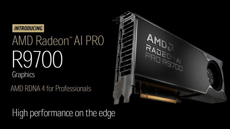 AMD最强RDNA4显卡：Radeon AI PRO R9700售9200元