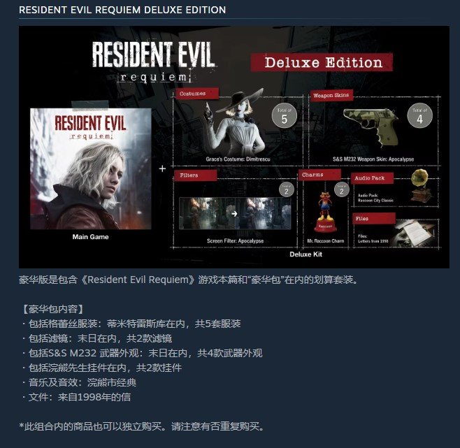 藏不住了!《生化危机:安魂曲》豪华版惊现里昂皮肤 3 藏不住了!《生化危机:安魂曲》豪华版惊现里昂皮肤