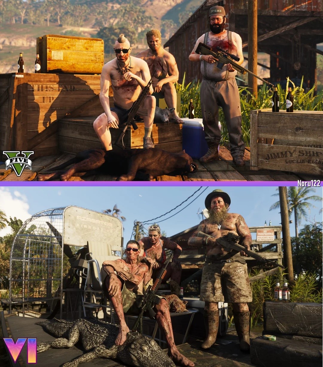 粉丝用《给他爱5》重现《GTA6》官方截图 5 粉丝用《给他爱5》重现《GTA6》官方截图