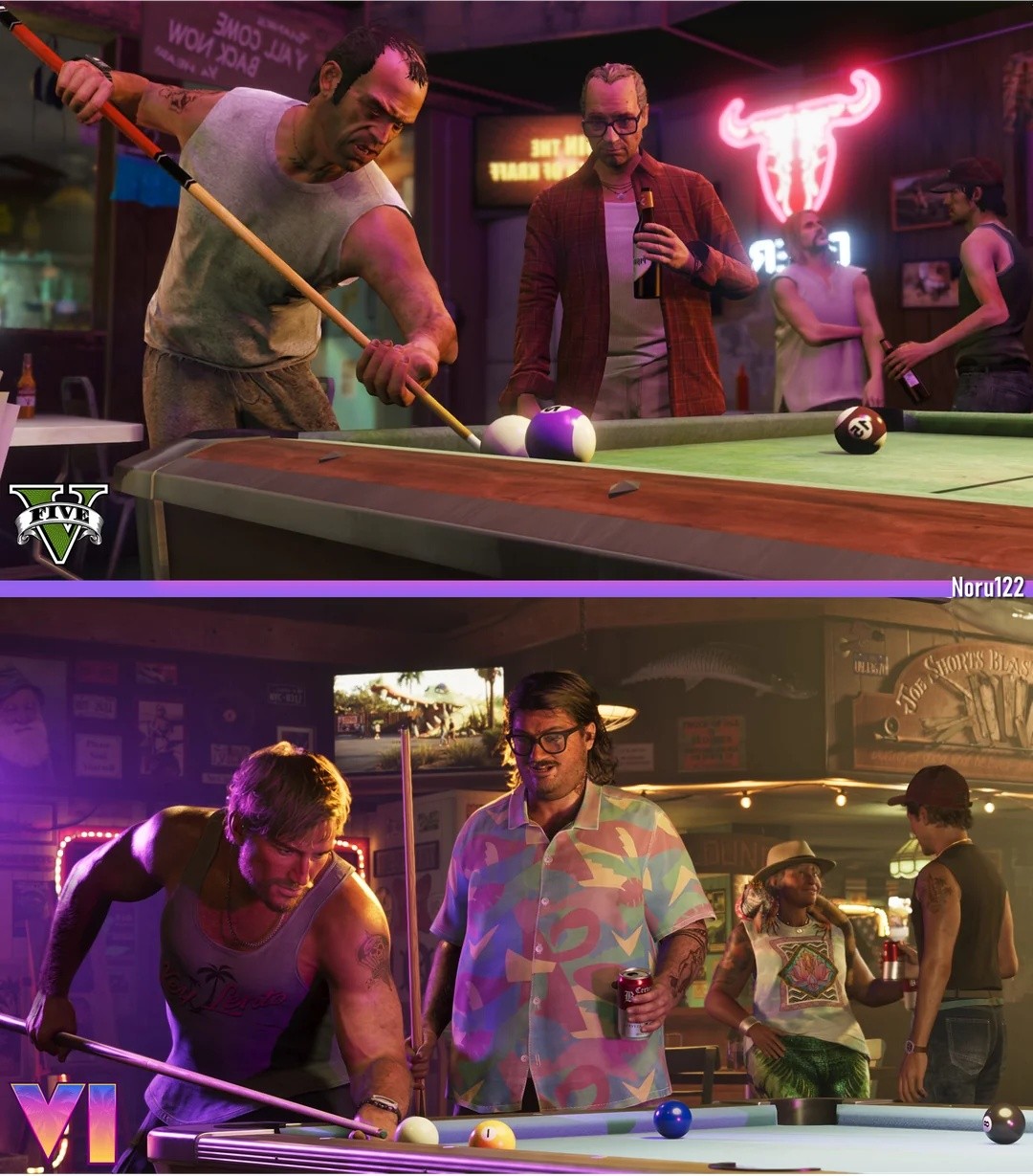 粉丝用《给他爱5》重现《GTA6》官方截图 6 粉丝用《给他爱5》重现《GTA6》官方截图