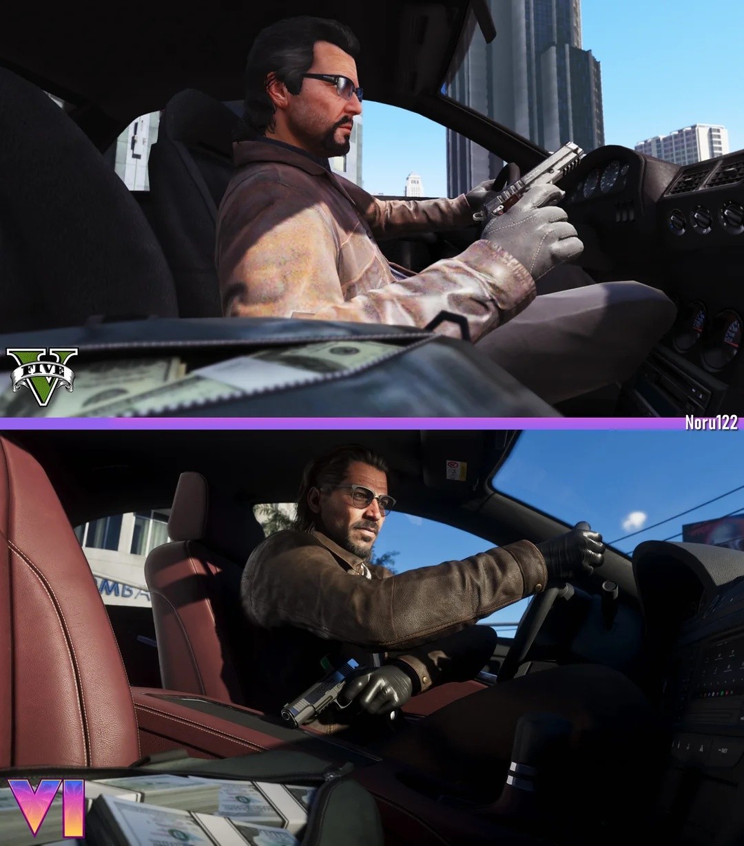 粉丝用《给他爱5》重现《GTA6》官方截图 8 粉丝用《给他爱5》重现《GTA6》官方截图