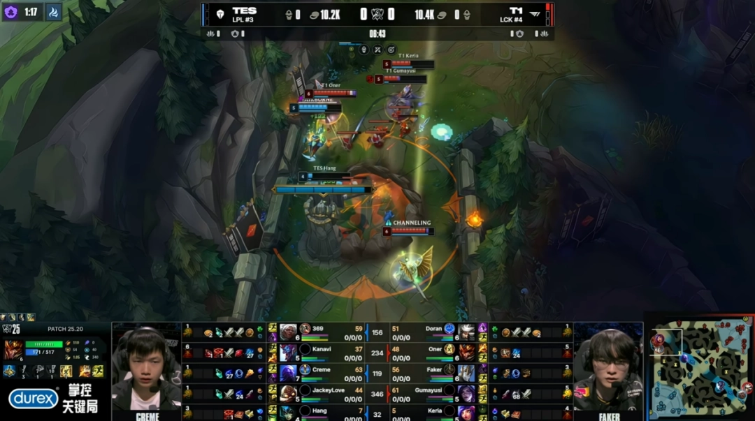 《英雄联盟》S15全球总决赛半决赛TES对阵T1战报：不在今天