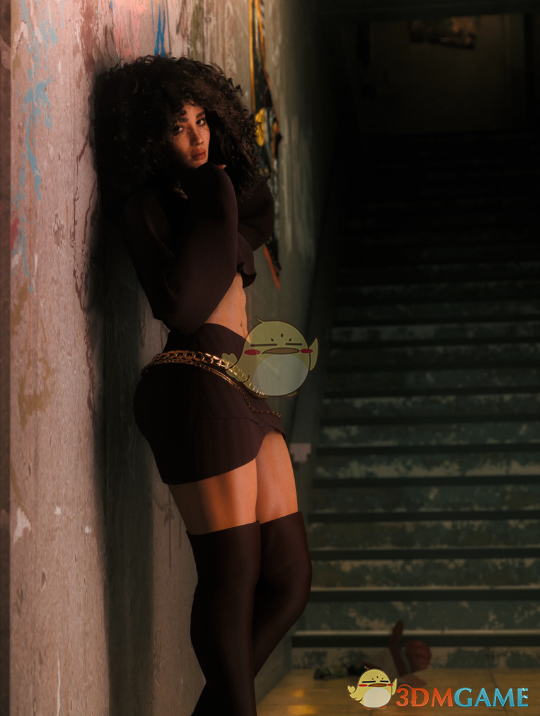 《赛博朋克2077》秋季舒适短裙装MOD