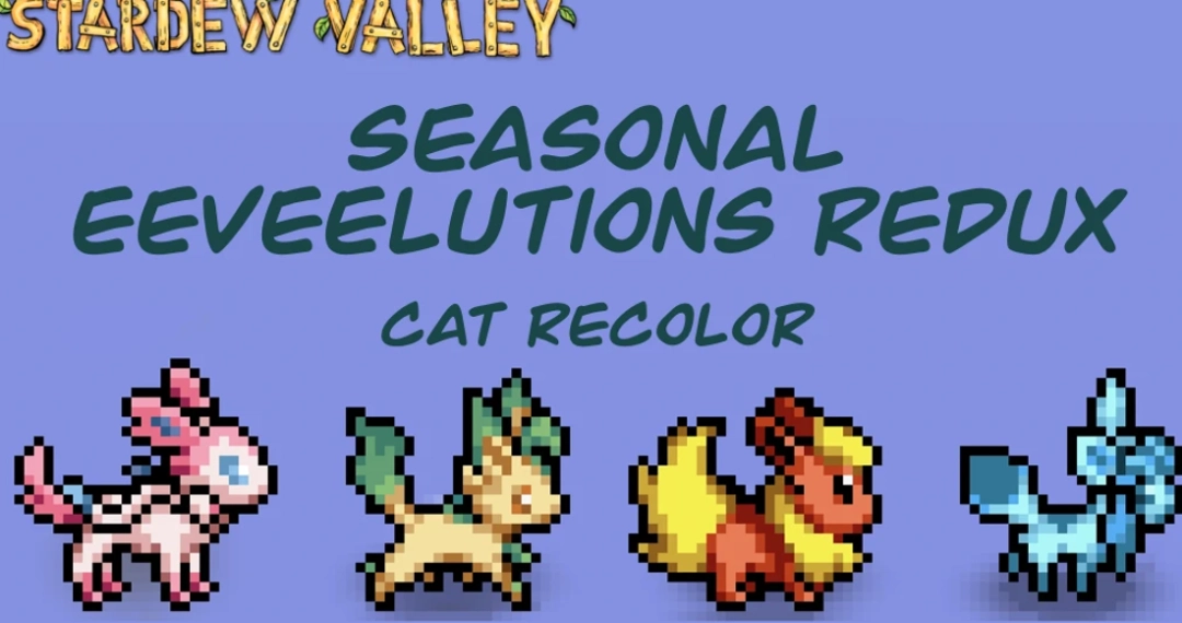 《星露谷物语》季节性宝可梦伊布MOD