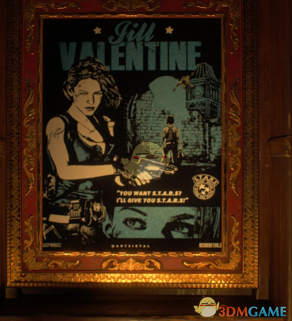 《生化危机4：重制版》吉尔艺术海报画像MOD