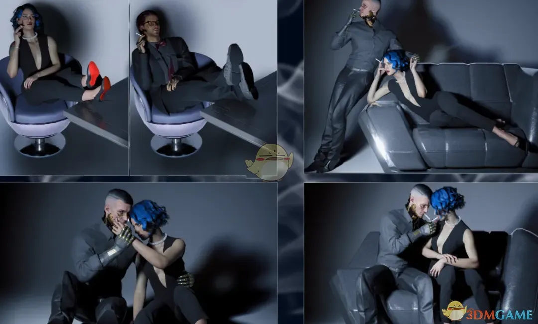 《赛博朋克2077》烟雾与镜子姿势包MOD