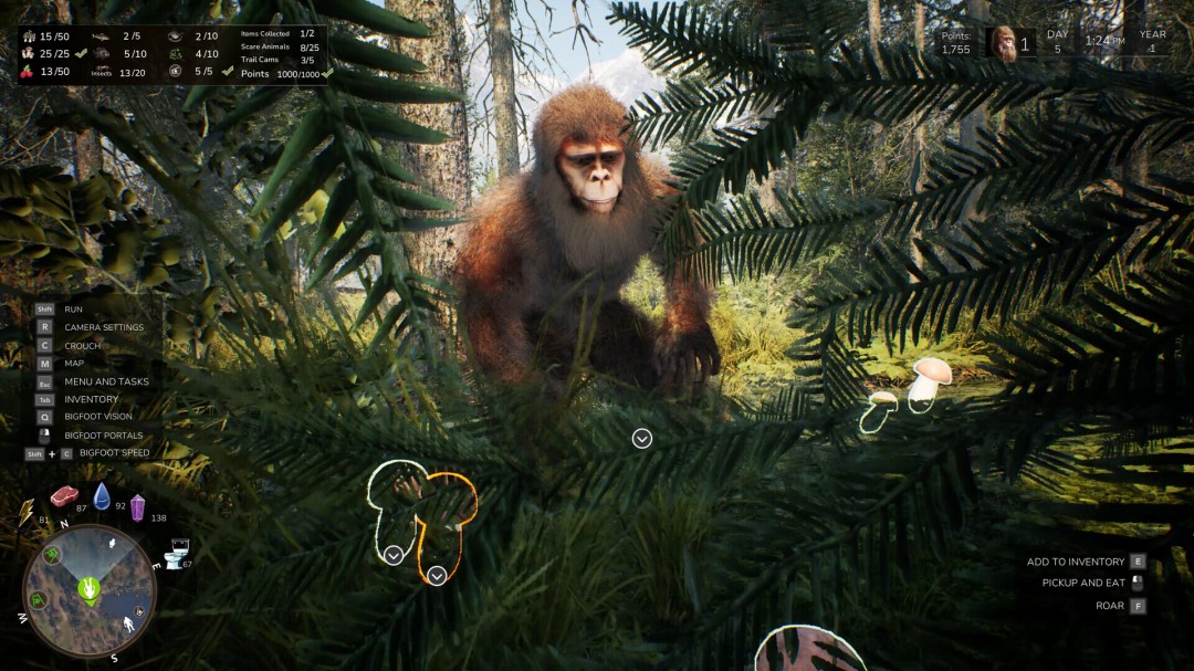 大脚怪模拟游戏《Bigfoot Life》现已登陆Steam