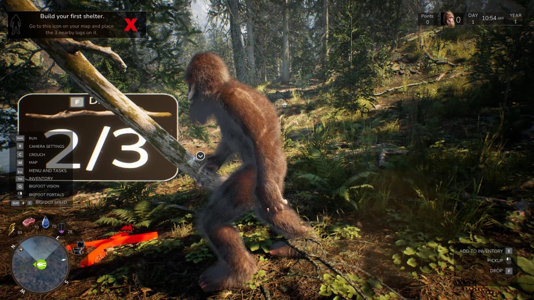 大脚怪模拟游戏《Bigfoot Life》现已登陆Steam