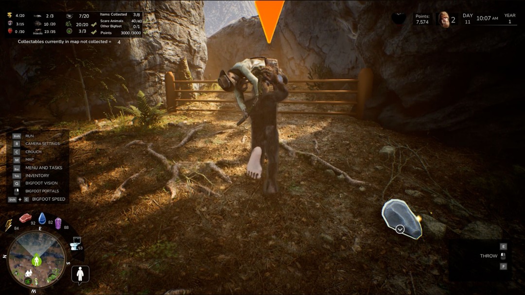 大脚怪模拟游戏《Bigfoot Life》现已登陆Steam