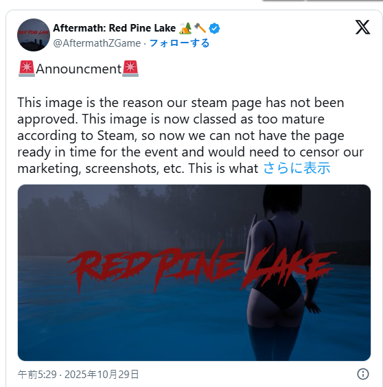 独游开发者吐槽作品Steam审核不过 竟因为角色泳装背影