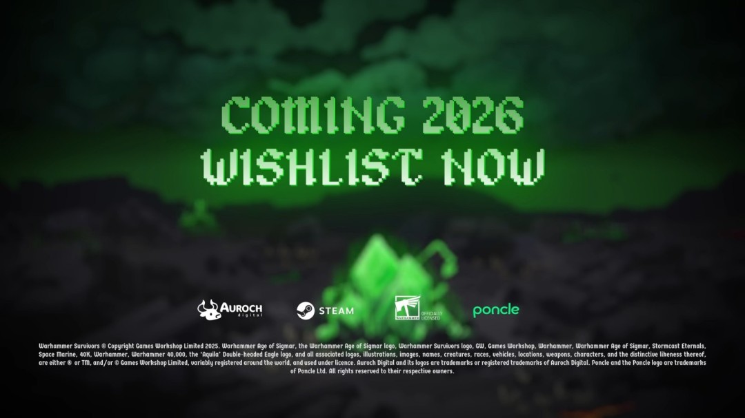 《战锤》与《吸血鬼幸存者》官宣打造独立新作