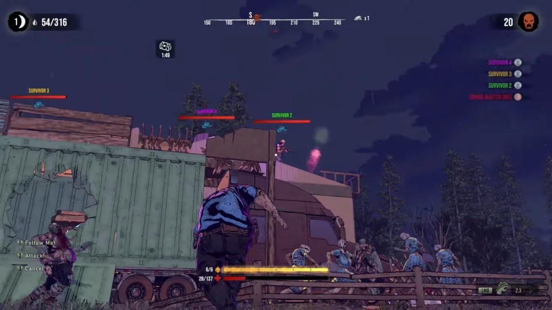 《七日杀》4V1对战版《七日血月》抢先体验 合作对抗尸王