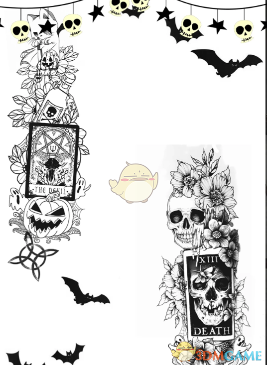 《赛博朋克2077》万圣节纹身包MOD