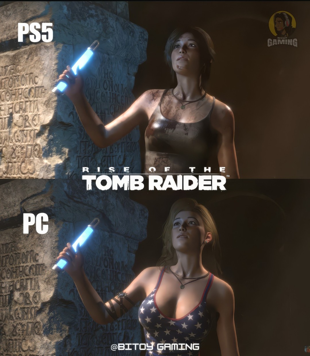 游戏角色在PS5和PC上服装对比 上了PC就由不得你