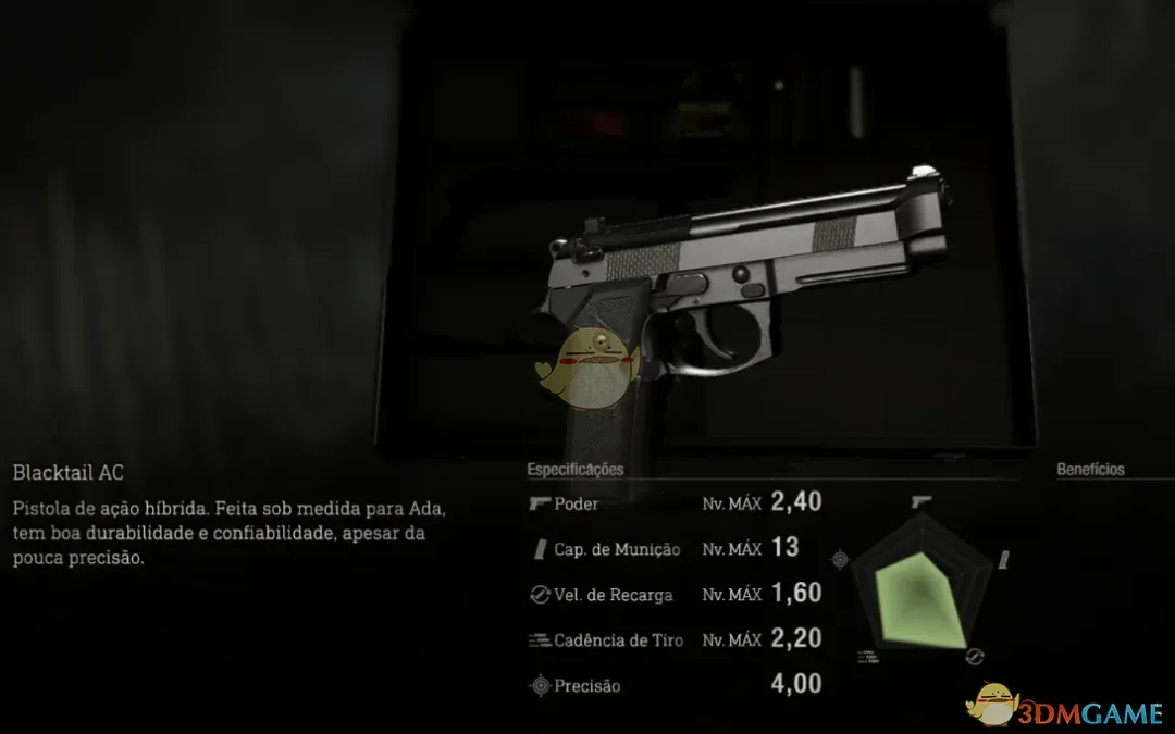 《生化危机4：重制版》RE5伯莱塔M92F手枪MOD