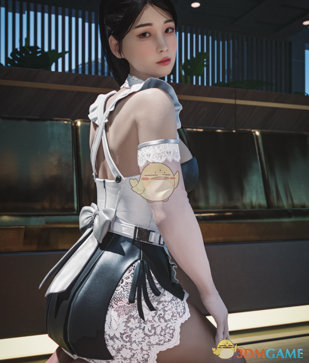 《赛博朋克2077》蕾丝女仆装MOD