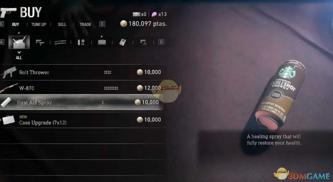 《生化危机4：重制版》星巴克罐装咖啡替换急救喷雾MOD