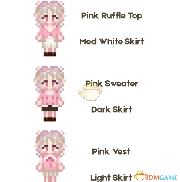 《星露谷物语》KJ粉色秋季服装包MOD