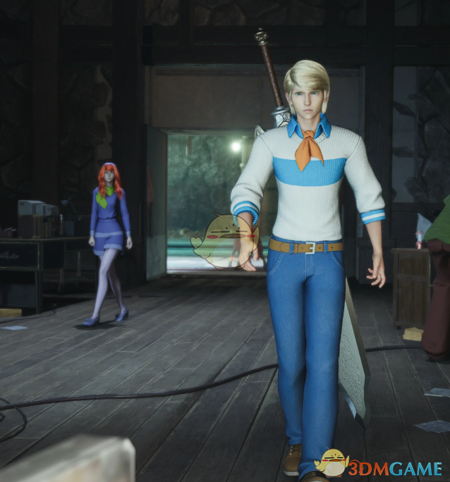 《最终幻想7:重生》克劳德的史酷比2弗雷德套装MOD