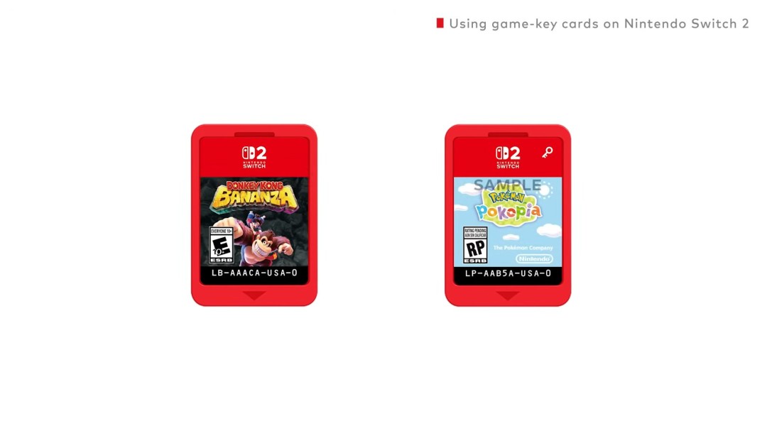 任天堂发布官方视频详解Switch2“游戏钥匙卡”