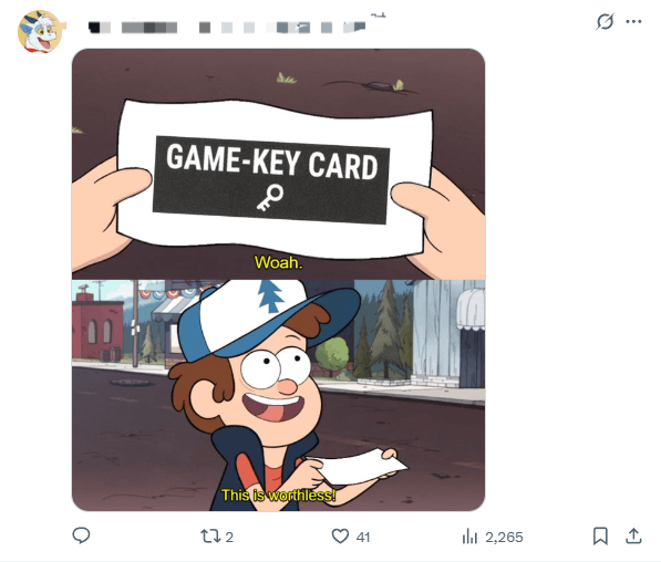 任天堂宣传钥匙卡被狂喷：我们才不要什么钥匙卡！