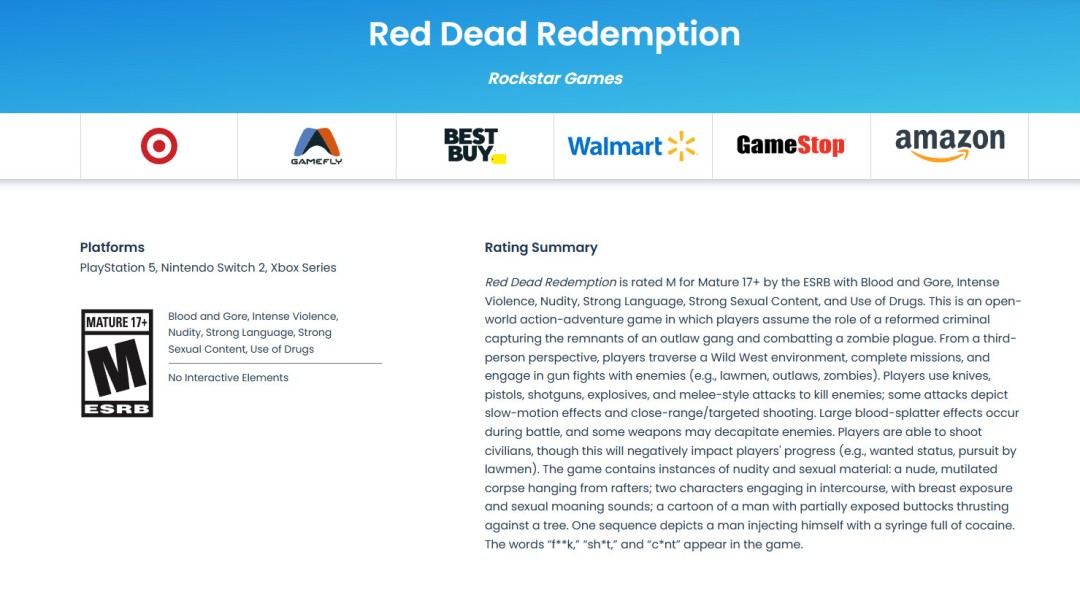 《荒野大镖客：救赎》要登PS5、Xbox Series和Switch 2