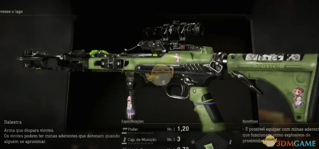 《生化危机4：重制版》弩箭的学园孤岛二次元皮肤MOD