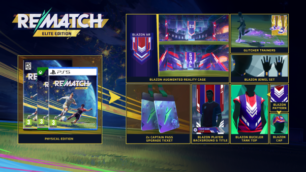 终极竞赛，触手可及——《开球！Rematch 精英版》实体版今日登场