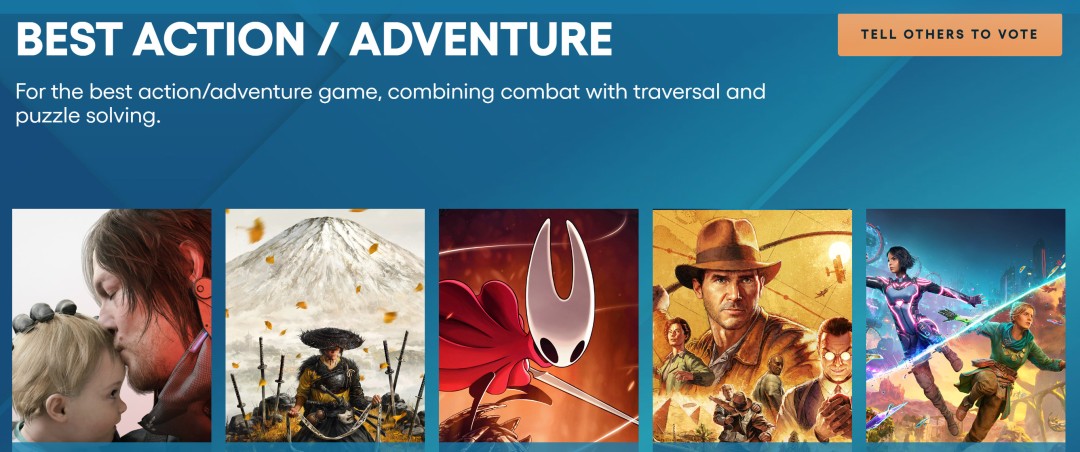 TGA 2025提名公布 《33号远征队》提名12次领跑全场