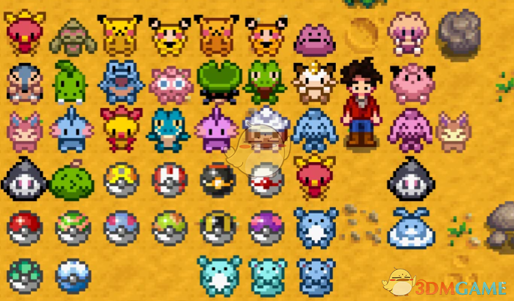 《星露谷物语》宝可梦主题家具MOD