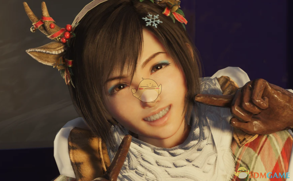 《最终幻想7:重生》尤菲的圣诞驯鹿服装MOD