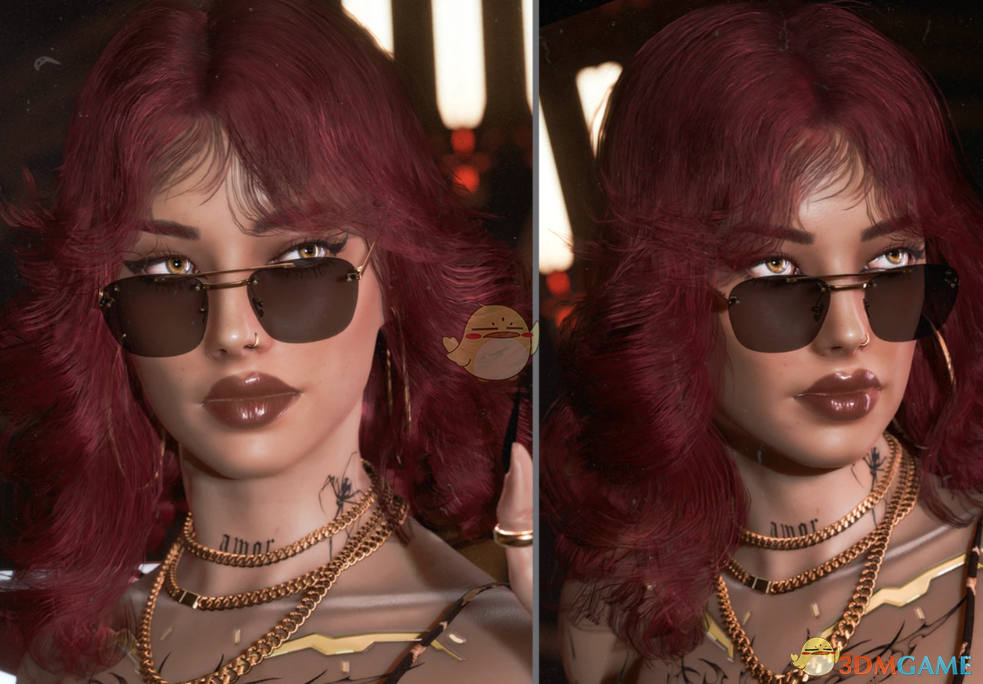 《赛博朋克2077》层次羽毛剪长发MOD