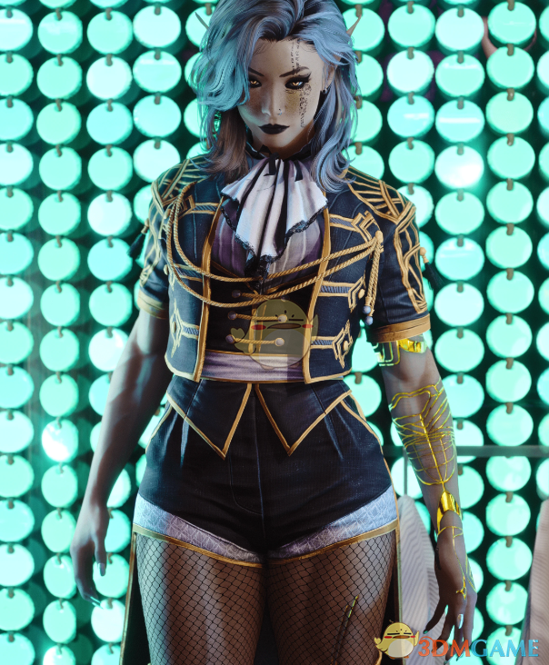 《赛博朋克2077》光与影吕涅纹身MOD