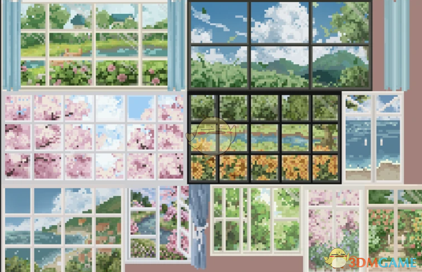 《星露谷物语》恩维亚风景门窗MOD