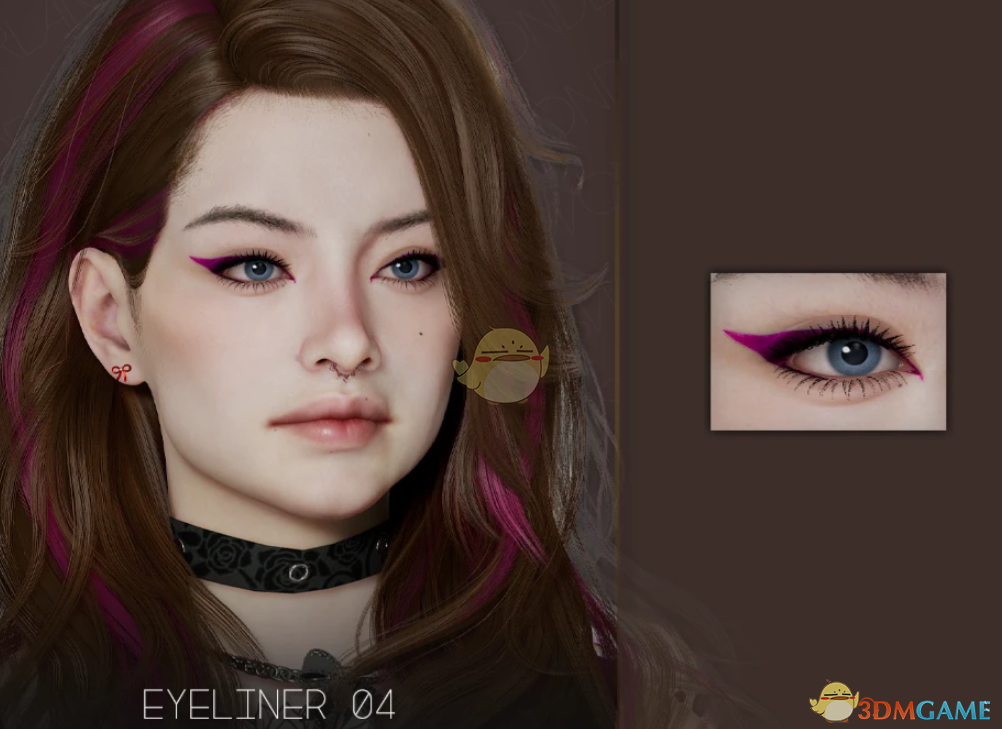 《InZOI》哥特风眼线MOD