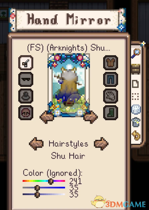 《星露谷物语》明日方舟黍发型服装包MOD