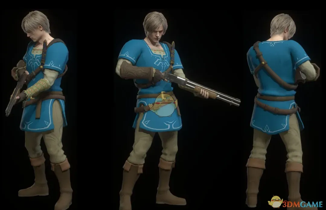 《生化危机4：重制版》里昂的塞尔达传说冠军长袍MOD