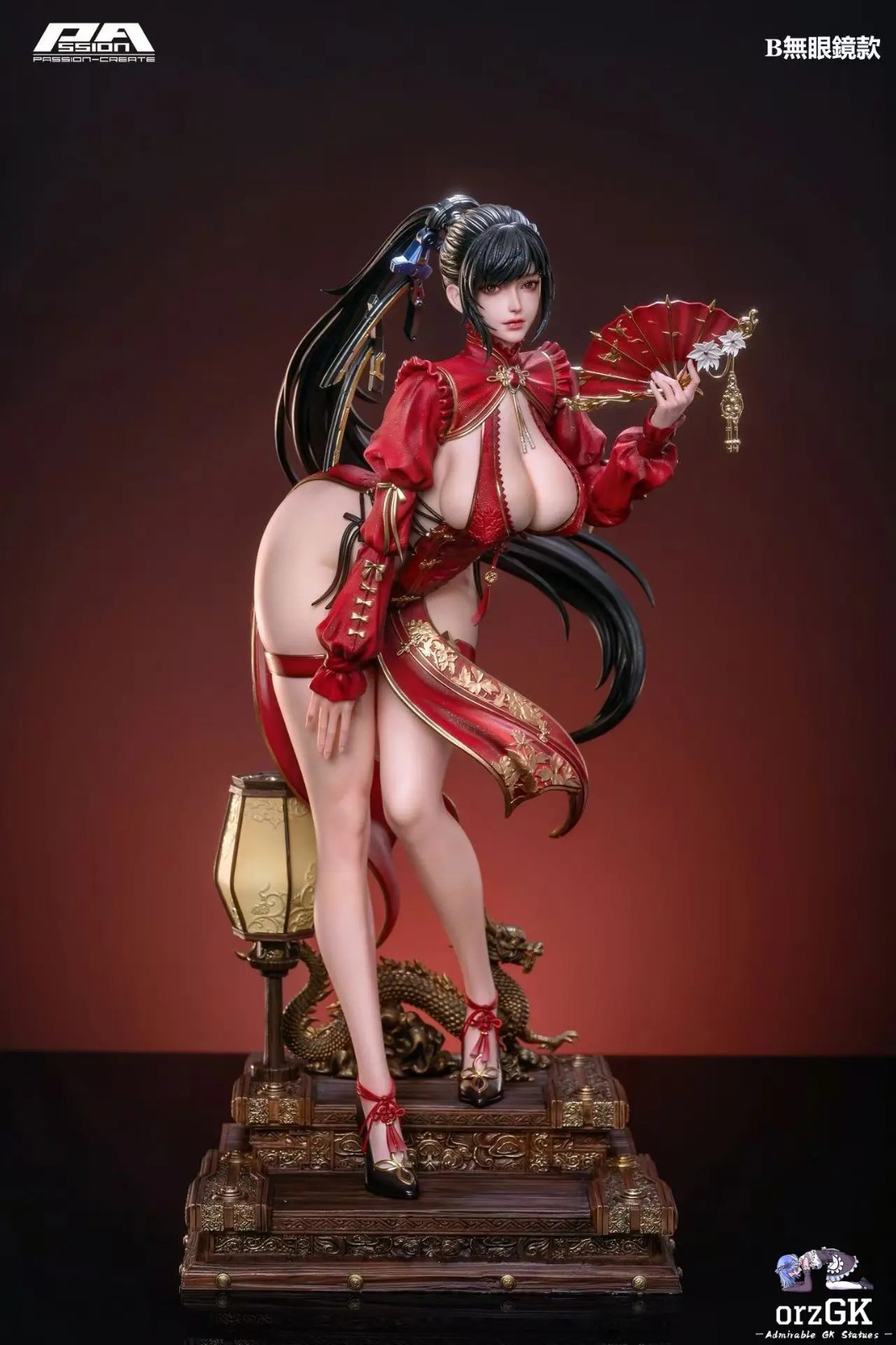 《剑星》女主全新雕像公开 身穿红色旗袍大雷很性感