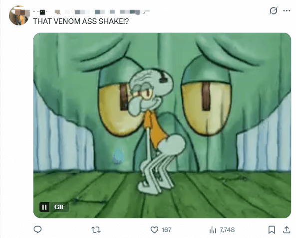 《漫威争锋》毒液新皮肤好评如潮：性感翘臀 甜的发齁！